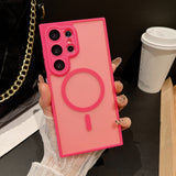 Soft Touch Matte Magnetic Case for Samsung