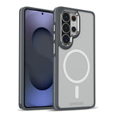 Magnetic Matte Soft‑Touch Shockproof Case for Samsung
