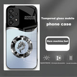 Dragon Head Gradient Glass Anti-Drop Phone Case For Samsung