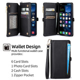 Card Wallet Shockproof Case with Lanyard for iPhone
