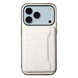 Vintage Crocodile Texture Leather Card Holder Case for iPhone