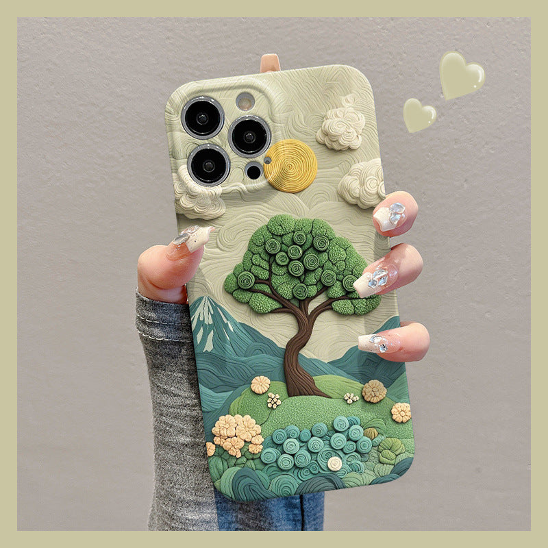 Cool Flower Tree Phone Case For iPhone