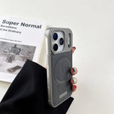 Wood Grain Borderless Heat Dissipation Magnetic Case for iPhone