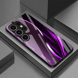 Iridescent Tempered Glass Phone Case For Samsung