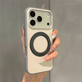 Soft-Touch Magnetic Stand Shockproof Case for iPhone