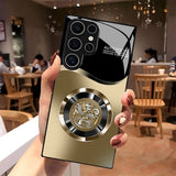 Aperture Dragon Pattern Electroplated Case for Samsung