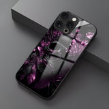 Dark Gothic Skull Pattern Glossy Case for iPhone