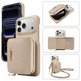 Leather Crossbody Wallet Phone Case for iPhone