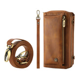 Multifunctional Crossbody Wallet Leather Case for iPhone