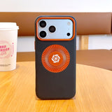Graphene Heat Dissipation Vegan Leather Case for iPhone