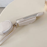 Fashion Denim Texture Crossbody Wallet Card Case for iPhone