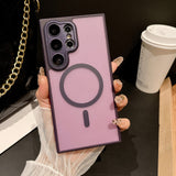 Soft Touch Matte Magnetic Case for Samsung