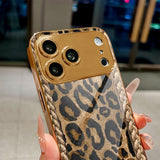 Leopard Print Electroplated Case for iPhone