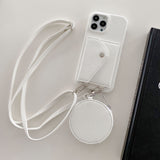 Fashion Card & Coin Pocket Crossbody Leather Case for iPhone