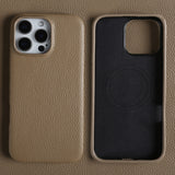 Full-Cover Magnetic Genuine Leather Case for iPhone