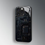 Circuit Chip Pattern Electroplated Case for iPhone