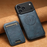 Magnetic Card Holder Leather Case for iPhone