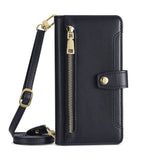 Multifunctional Crossbody Wallet Card Holder Leather Case for iPhone