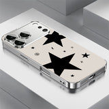 Y2K Black Star Electroplated Case for iPhone