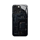 Circuit Chip Pattern Electroplated Case for iPhone