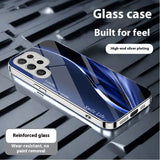 New Gradient Line Electroplated Shockproof Phone Case For Samsung