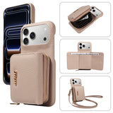 Leather Crossbody Wallet Phone Case for iPhone