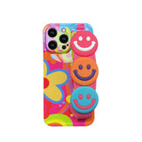 Floral Woven Wrist Strap Building Block Lanyard Soft Case for iPhone