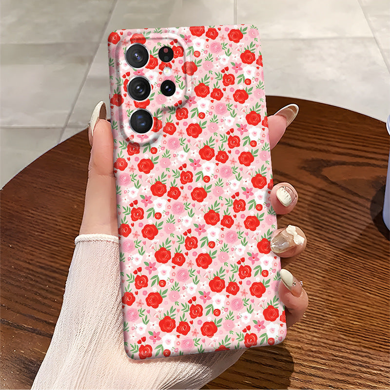 Romantic Rose Flower Phone Case Suitable for Samsung