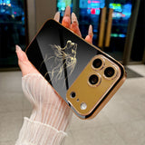 Luxury Black & Gold Lion Electroplated Case for iPhone