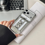 Roman Column Angel Design Hollowed-Out Shockproof Case For IPhone