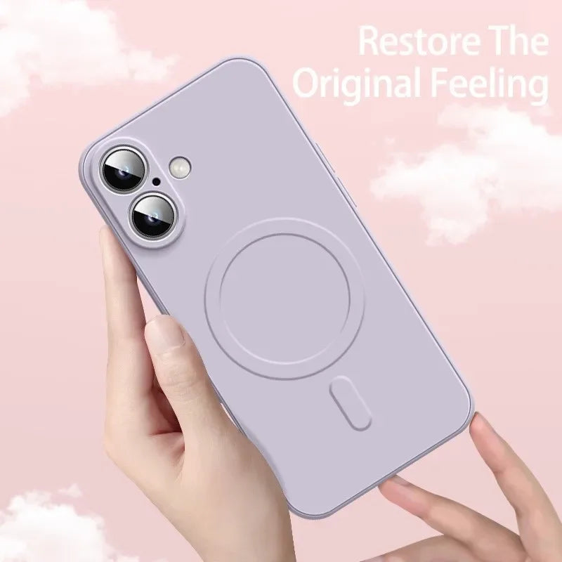 Original Liquid Silicone Magnetic Case For iPhone