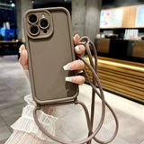 Crossbody Lanyard Strap Phone Case For iPhone