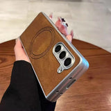 Retro Leather Magnetic Case For Samsung Galaxy Z Fold