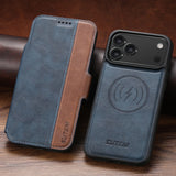 Retro PU Magnetic Flip Card Holder Case for iPhone
