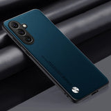 Luxury PU Leather Matte Silicone Phone Case For Samsung