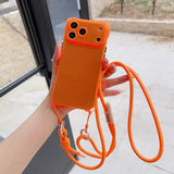 Simple Adjustable Lanyard Four-Corner Drop Protective Case For Iphone