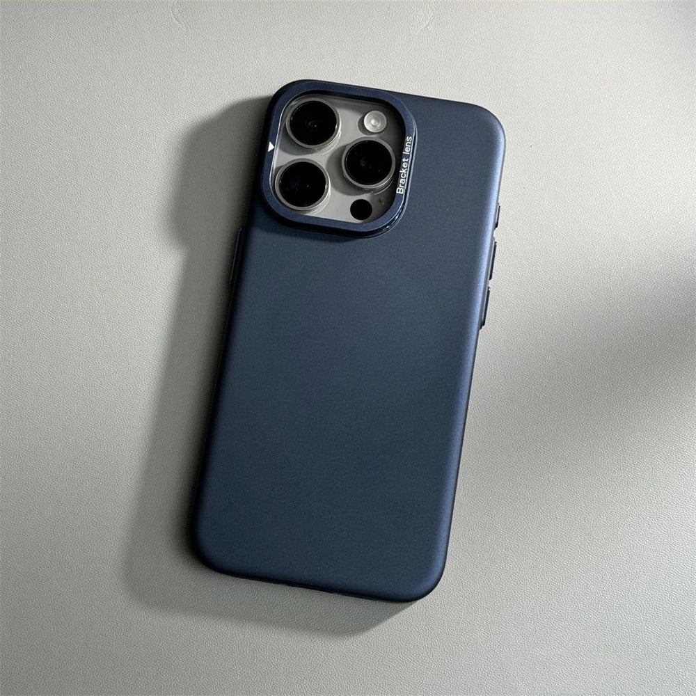 Luxury Ultra Thin Alloy Lens Holder Magnetic Case For iPhone