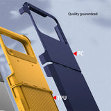Telescopic Hinge Silicone Shockproof Case For Samsung Z Flip