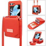 Stylish Crossbody Wallet Case With Card Slots for Samsung Z Flip