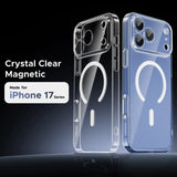 Clear Magnectic Wireless Charger Phone Case for iPhone