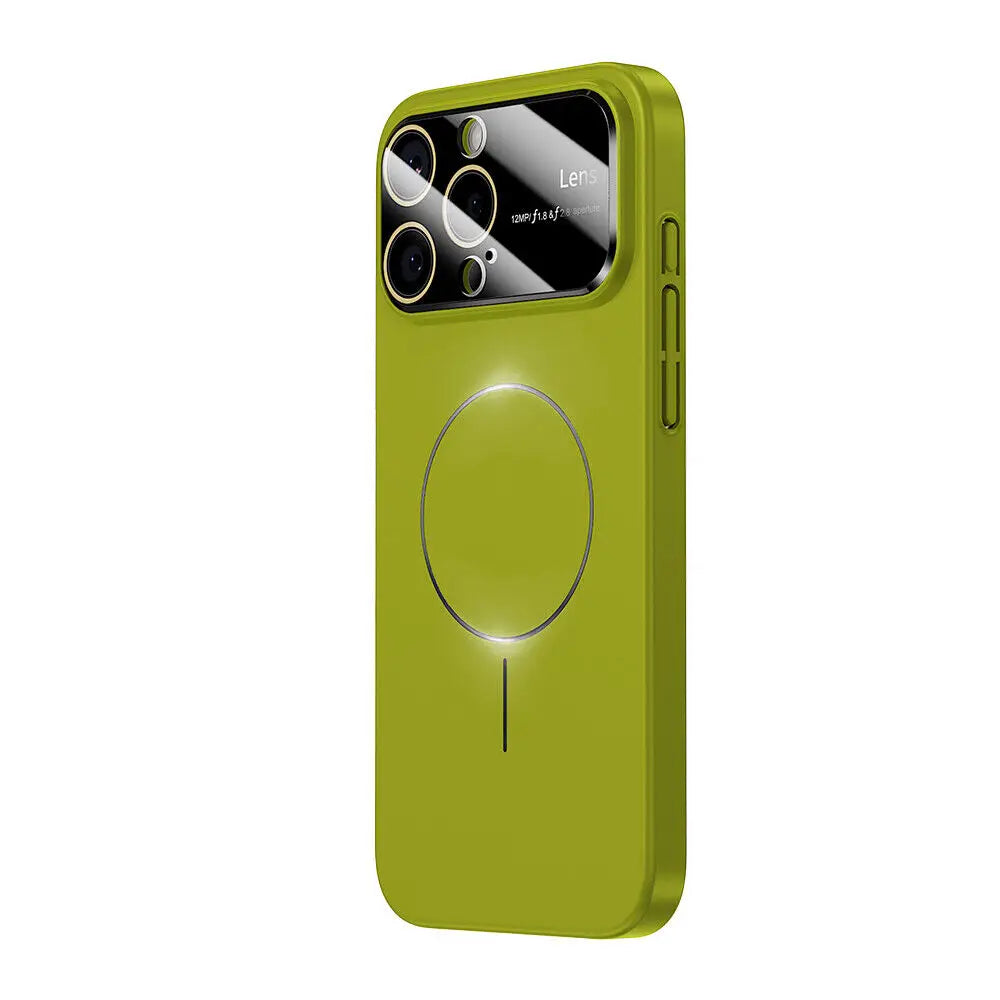 Magnetic Hard PC Lens Protector Phone Case For iPhone