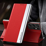 Luxury Stand Book Magnetic Flip Case For Samsung