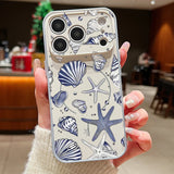 Whale Patterned Magnetic Shockproof Lens Protect Phone Case For iPhone