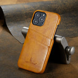 Leather Back Wallet Phone Case For iPhone