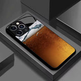 Beer Pattern Electroplated Phone Case for iPhone
