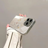 Minimalist Floral Electroplated Case for iPhone