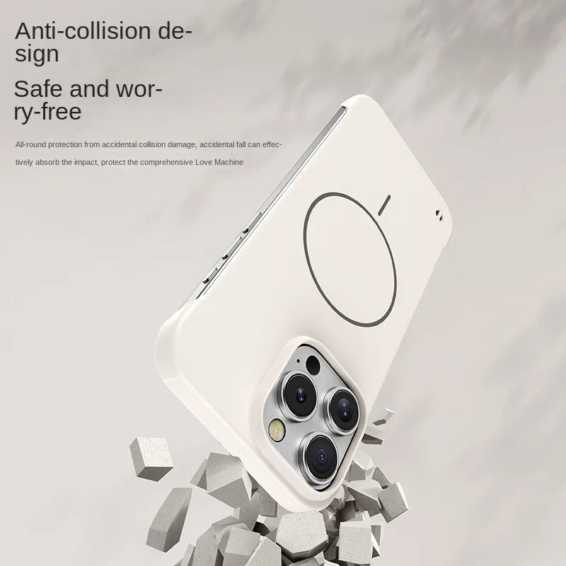Ultra Thin Frameless Magnetic Case For iPhone