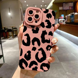 Leopard Print Lens Protection Phone Case For IPhone