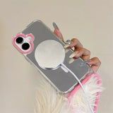 Mirror Make Up Crossbody Strap Magnetic Case for iPhone