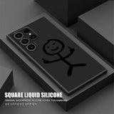 Funny Little Figure Cute Man Phone Case For Samsung